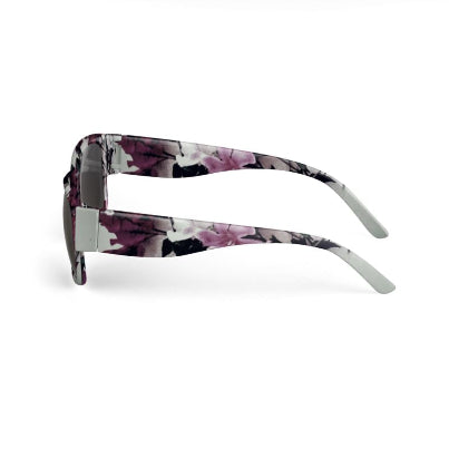 Pink and mauve floral pattern sunglasses