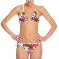 Bikini esclusivo a fiori rosa