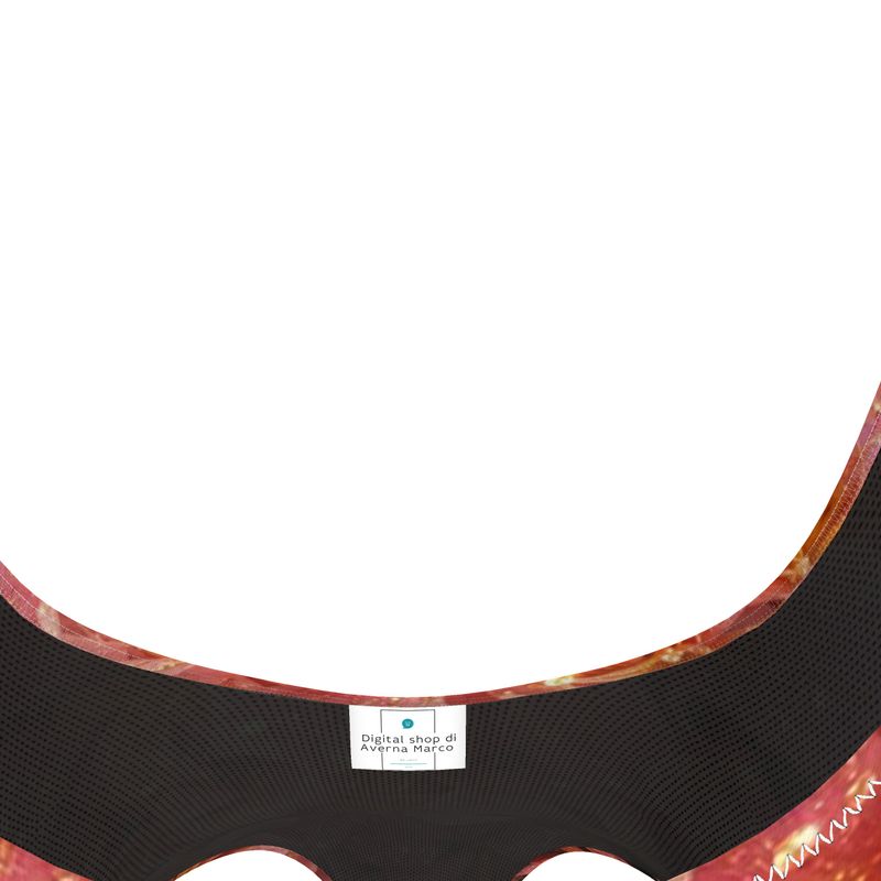Costume da bagno intero mod. fiori rosa paillets